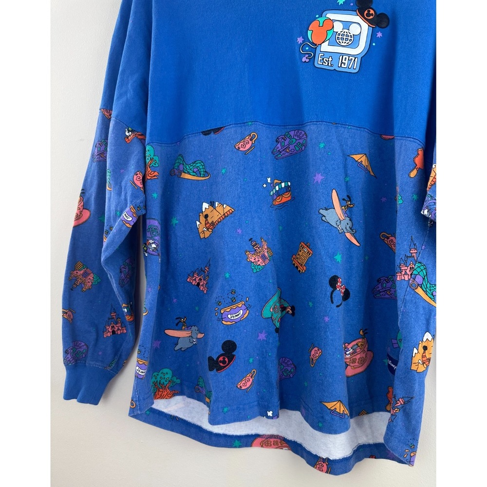 Walt Disney World Play in the Park Mickey & Friends Spirit Jersey Blue Unisex M - Picture 5 of 12